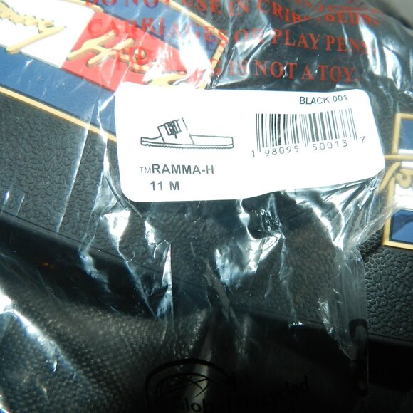 Tommy Hilfiger Signature Collection Flag Pool Slide Sandals Black MENS NWT! - Picture 8 of 11